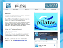 Tablet Screenshot of pilateswithjulia.com